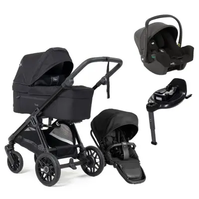 Emmaljunga Sento duovagn Ergo+ 2026 + Joie i-Snug 2 babyskydd + isofixbas