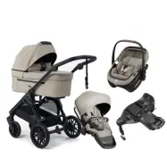 Emmaljunga Sento duovagn Ergo+ 2027 + Maxi-Cosi Coral Slide Pro babyskydd + isofixbas