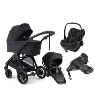 Emmaljunga Sento duovagn Ergo+ 2027 + Maxi-Cosi Pebble Slide Pro babyskydd + isofixbas