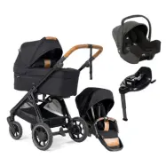 Emmaljunga Sento duovagn Flat+ 2026 + Joie i-Snug 2 babyskydd + isofixbas