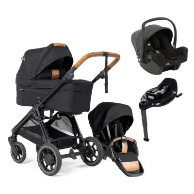 Emmaljunga Sento duovagn Flat+ 2026 + Joie i-Snug 2 babyskydd + isofixbas