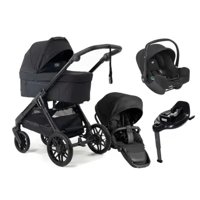 Emmaljunga Sento Max duovagn Ergo+ 2027 + Joie i-Snug 2 babyskydd + isofixbas