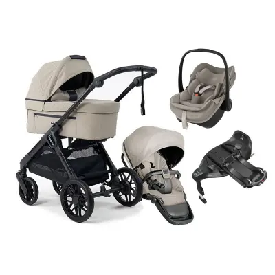 Emmaljunga Sento Max duovagn Ergo+ 2027 + Maxi-Cosi Pebble Slide Pro babyskydd + isofixbas