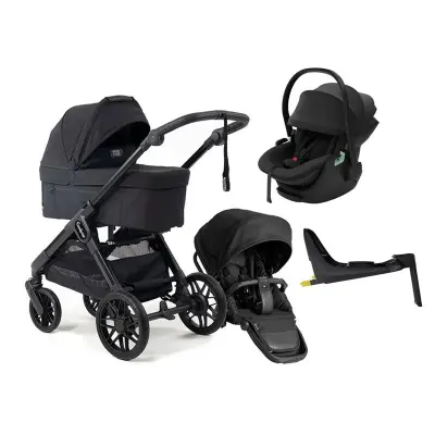 Emmaljunga Sento Max duovagn Ergo+ 2027 + Thule Maple babyskydd + isofixbas