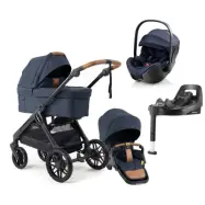 Emmaljunga Sento Max duovagn Flat+ 2027 + Britax Römer Baby-Safe Pro babyskydd + isofixbas