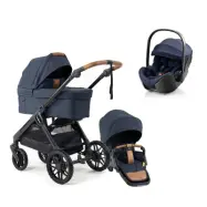 Emmaljunga Sento Max duovagn Flat+ 2027 + Britax Römer Baby-Safe Pro babyskydd