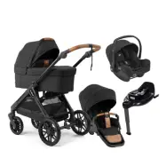 Emmaljunga Sento Max duovagn Flat+ 2027 + Joie i-Snug 2 babyskydd + isofixbas