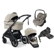 Emmaljunga Sento Max duovagn Flat+ 2027 + Maxi-Cosi Pebble Slide Pro babyskydd + isofixbas
