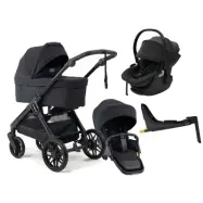 Emmaljunga Sento Max duovagn Flat+ 2027 + Thule Maple babyskydd + isofixbas