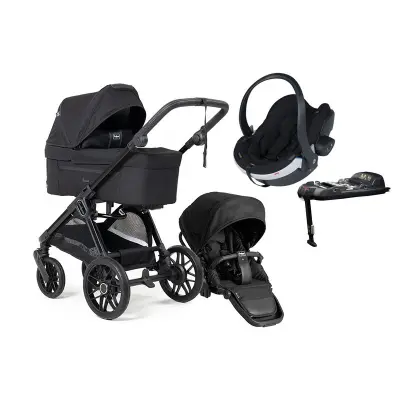Emmaljunga Sento Pro duovagn Ergo+ 2026 + izi go modular X2 babyskydd + bas