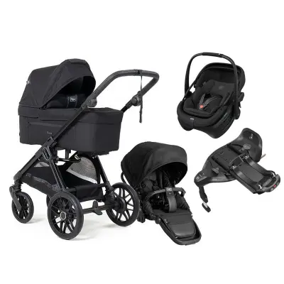 Emmaljunga Sento Pro duovagn Ergo+ 2026 + Maxi-Cosi Coral Slide Pro babyskydd + isofixbas