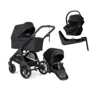 Emmaljunga Sento Pro duovagn Ergo+ 2026 + Thule Maple babyskydd + Bas