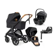 Emmaljunga Sento Pro duovagn Flat+ 2026 + Baby-Safe Pro babyskydd + bas