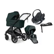 Emmaljunga Sento Pro duovagn Flat+ 2026 + izi go modular X2 babyskydd + bas