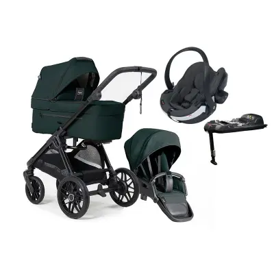 Emmaljunga Sento Pro duovagn Flat+ 2026 + izi go modular X2 babyskydd + bas