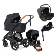 Emmaljunga Sento Pro duovagn Flat+ 2026 + Joie i-Snug 2 babyskydd + isofixbas