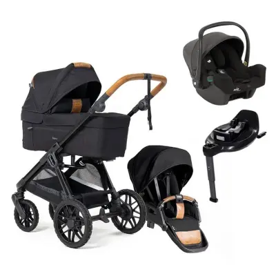 Emmaljunga Sento Pro duovagn Flat+ 2026 + Joie i-Snug 2 babyskydd + isofixbas