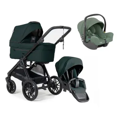 Emmaljunga Sento Pro duovagn Flat+ 2026 + Joie i-Snug 2 babyskydd