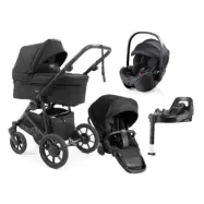 Emmaljunga Super Sonic duovagn + Britax Römer Baby-Safe Pro babyskydd + isofixbas