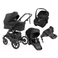Emmaljunga Super Sonic duovagn + Maxi-Cosi Coral Slide Pro babyskydd + isofixbas