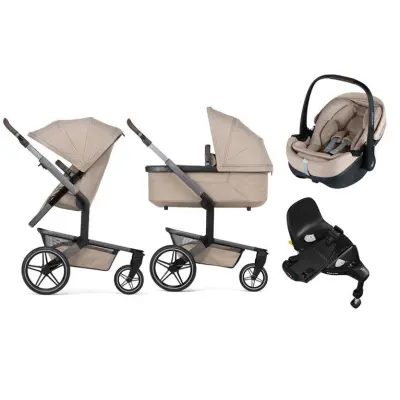 Joolz Day5 duovagn + Joolz Maxi-Cosi Pebble 360 Pro 2 matchande babyskydd + isofixbas