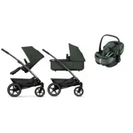 Joolz Geo3 duovagn + Joolz Maxi-Cosi Pebble 360 Pro 2 matchande babyskydd