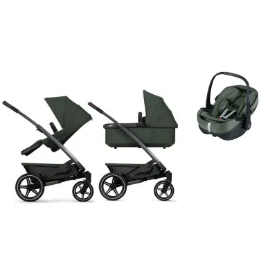 Joolz Geo3 duovagn + Joolz Maxi-Cosi Pebble 360 Pro 2 matchande babyskydd