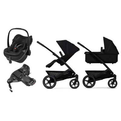 Joolz Geo3 duovagn + Maxi-Cosi Pebble Slide Pro babyskydd + isofixbas