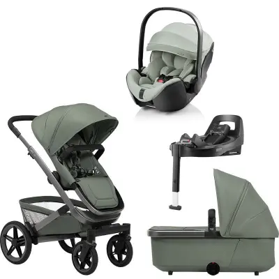 Joolz Geo5 duovagn + Britax Römer Baby-Safe Pro babyskydd + isofixbas
