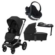 Maxi-Cosi Fame duovagn + BeSafe Izi Go Modular X2 babyskydd + isofixbas