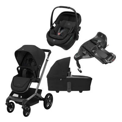 Maxi-Cosi Fame duovagn + Maxi-Cosi Coral Slide Pro babyskydd + isofixbas