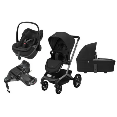 Maxi-Cosi Fame duovagn + Maxi-Cosi Pebble Slide Pro babyskydd + isofixbas