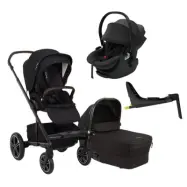 Nuna Mixx Next duovagn + Thule Maple babyskydd + isofixbas