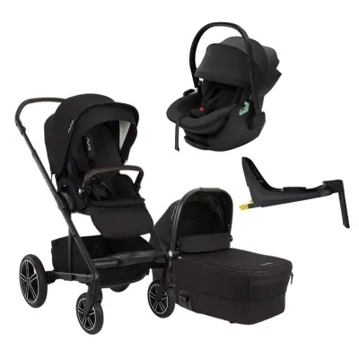 Nuna Mixx Next duovagn + Thule Maple babyskydd + isofixbas