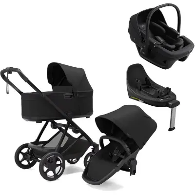 Thule Charm 2-in-1 duovagn + Axkid Zero Pro babyskydd + isofixbas
