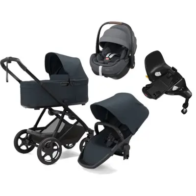 Thule Charm 2-in-1 duovagn + Maxi-Cosi Pebble 360 Pro 2 babyskydd + isofixbas