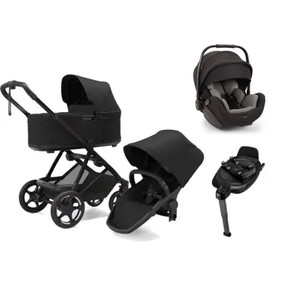 Thule Charm 2-in-1 duovagn + Nuna Arra Flex lutningsbart babyskydd + isofixbas
