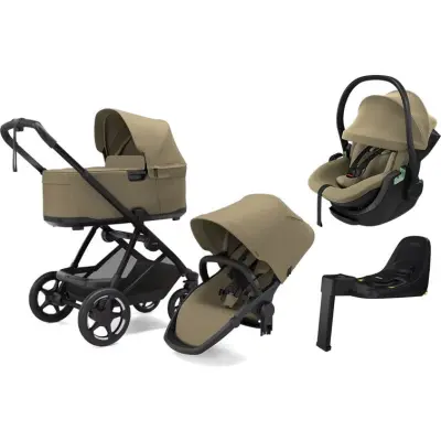 Thule Charm 2-in-1 duovagn + Thule Maple Connect babyskydd + isofixbas