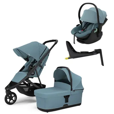 Thule Spring 2 duovagn + Thule Maple babyskydd + bas