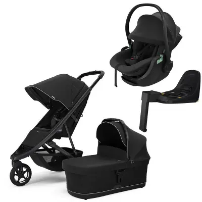 Thule Spring 2 duovagn + Thule Maple Connect babyskydd + isofixbas