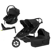 Thule Urban Glide 3 double duovagn + Maple babyskydd + alfi isofixbas