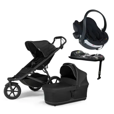 Thule Urban Glide 3 duovagn + BeSafe iZi Go Modular X2 babyskydd + isofixbas