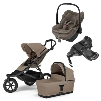 Thule Urban Glide 3 duovagn + Maxi-Cosi Pebble Slide Pro babyskydd + isofixbas