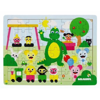 Bolibompa Draken i lekparken Träpussel 48 bitar - Bolibompa -  Leksaksaffären