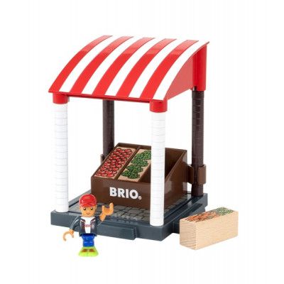 BRIO, Village 33946 Frukt- och grönsaksstånd