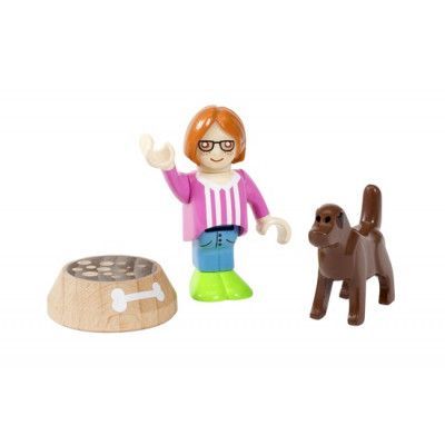 BRIO, Village 33952 Figur med hund