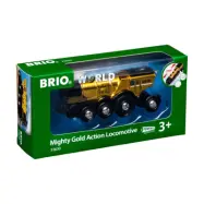 Brio Mäktigt Actionlok i guld Batteridrivet - Brio -  Leksaksaffären