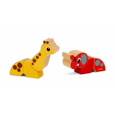 BRIO 30284 Magnetisk giraff och elefant