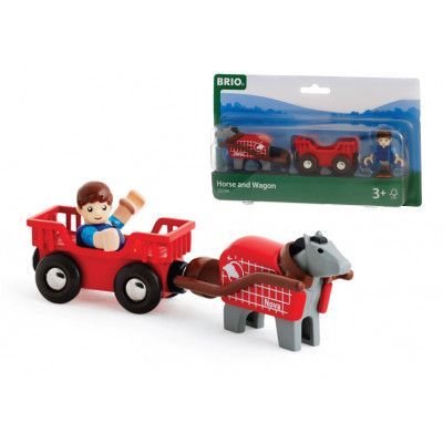 BRIO, Countryside 33794 Häst&vagn