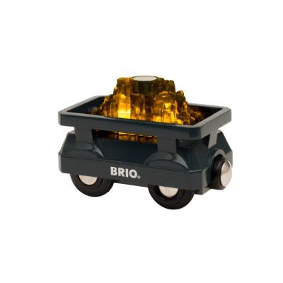 BRIO World 33896 Fraktvagn med guld och ljus